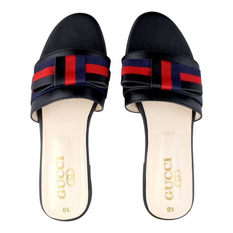 gucci style slippers|gucci slippers women.